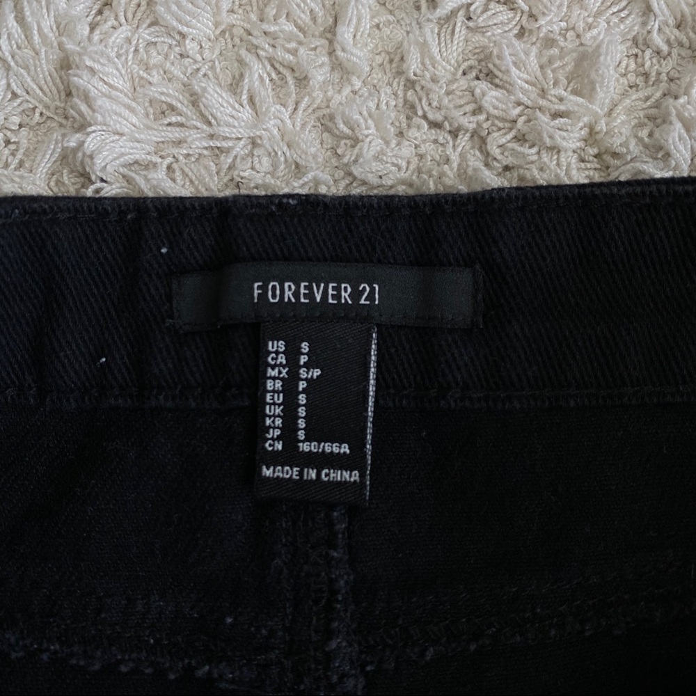Forever 21 Black Denim Skirt - Picture 7 of 7